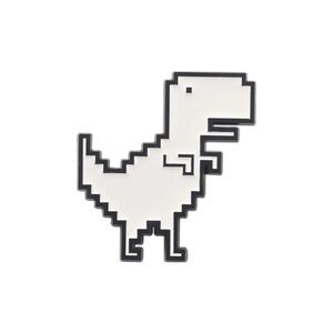 Pixel T-Rex Enamel Pin – Funny Geek Dinosaur Brooch